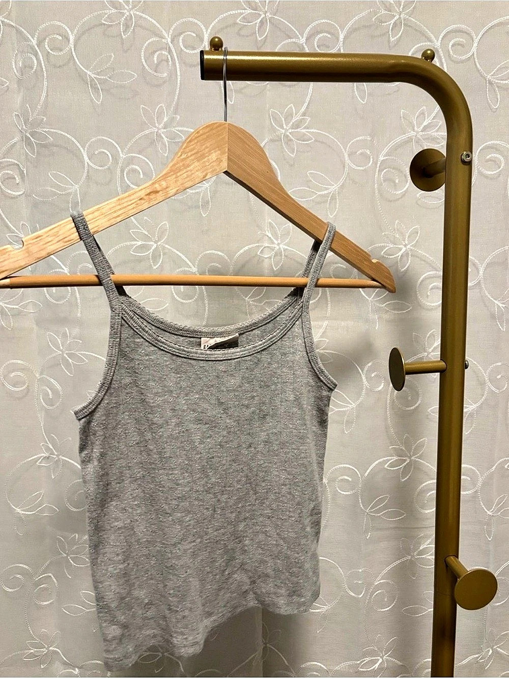 Gap Ribbed Tank Top Set of 3 Size 10-12 in Light & Dark Grey & Cream Approx XXS